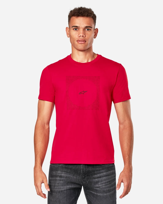 Alpinestars Kurzarm-T-Shirt mit Muster – Rot