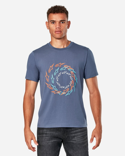 T-Shirt manches courtes Alpinestars Concentric - Bleu
