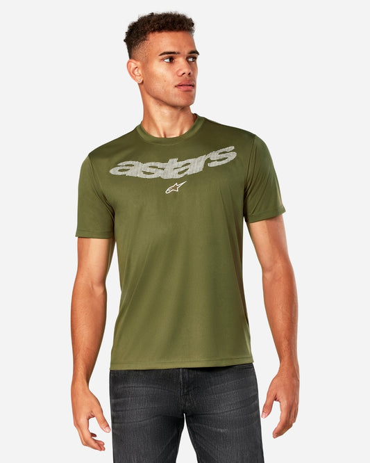 T-Shirt manches courtes Alpinestars Night Performance - Vert