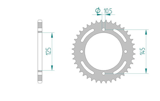 Couronne AFAM 12505 - 46 dents