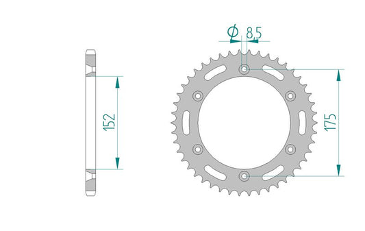 Couronne AFAM 12508 - 50 dents