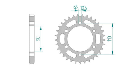 Couronne AFAM 12600 - 33 dents