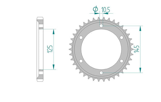 Couronne AFAM 12601 - 46 dents