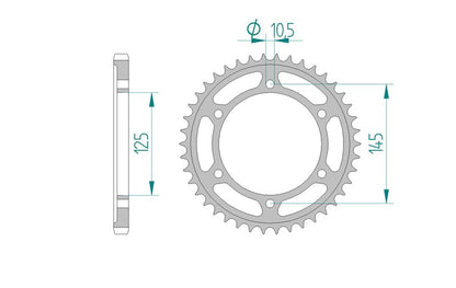 Couronne AFAM 12603 - 44 dents
