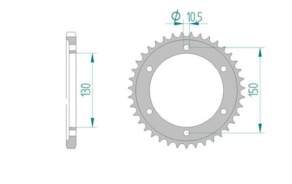 Couronne AFAM 12606 - 39 dents