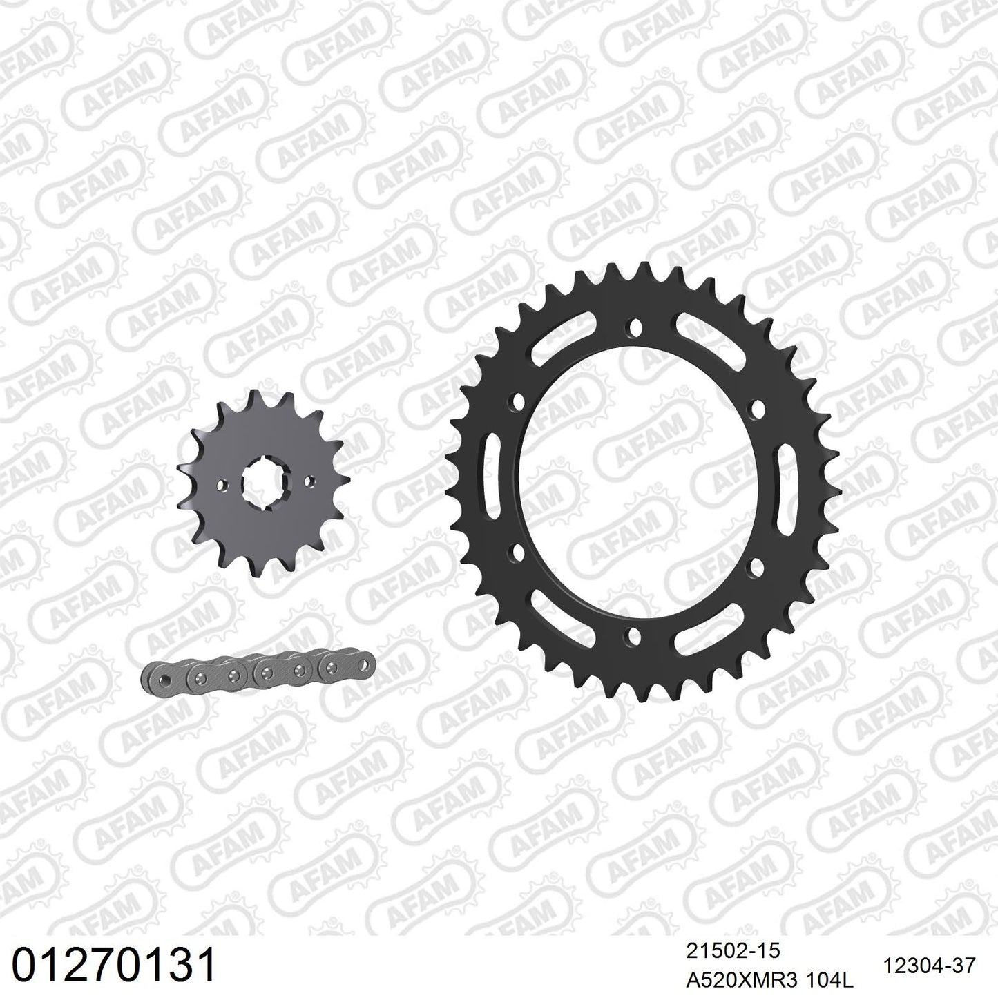 Kit chaîne AFAM Yamaha SRX 600 (1986-1990)