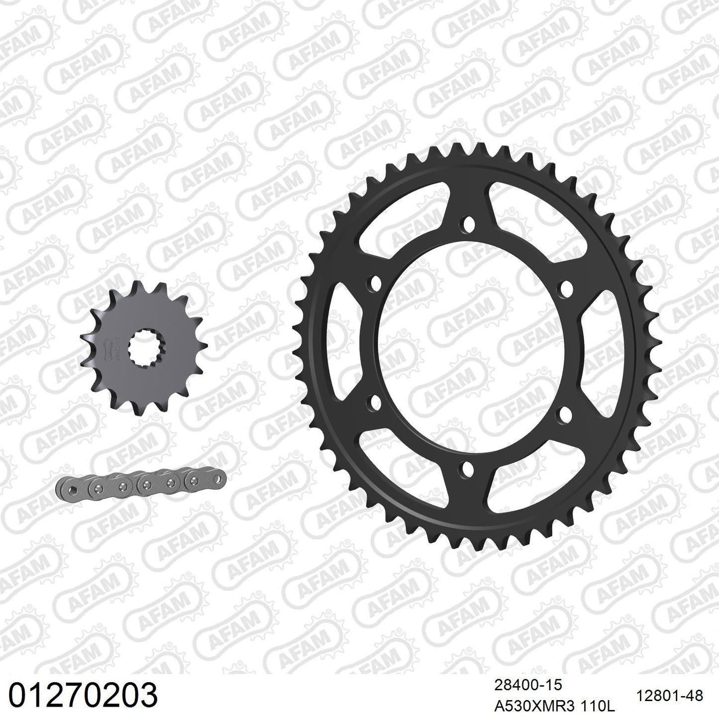 Kit chaîne AFAM Yamaha FZS 600 Fazer (1998-2001)