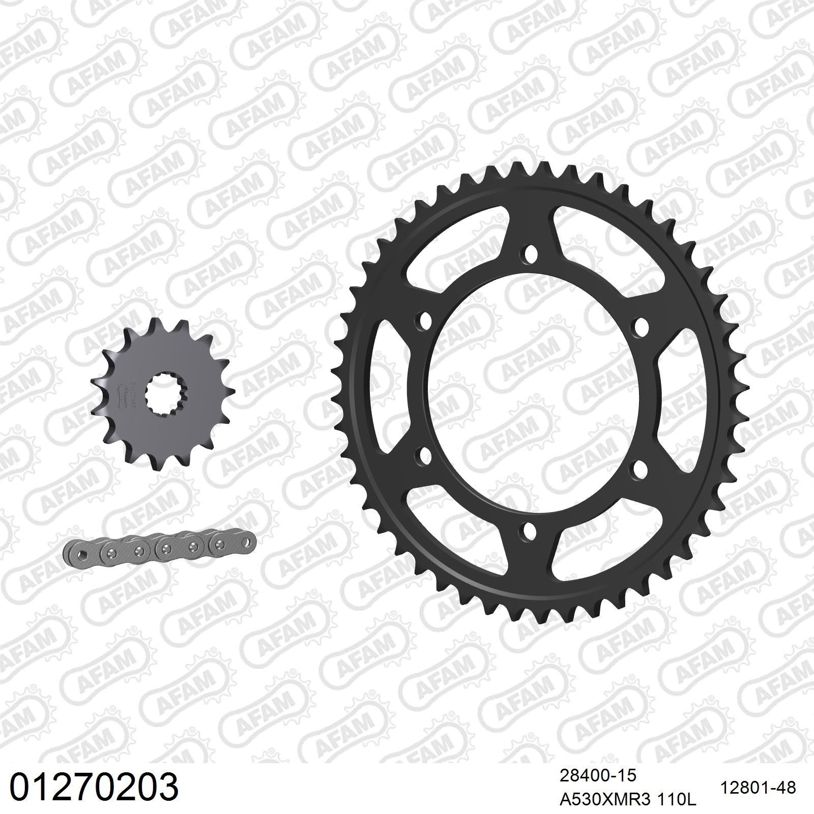 Kit chaîne AFAM Yamaha FZS 600 Fazer (1998-2001)