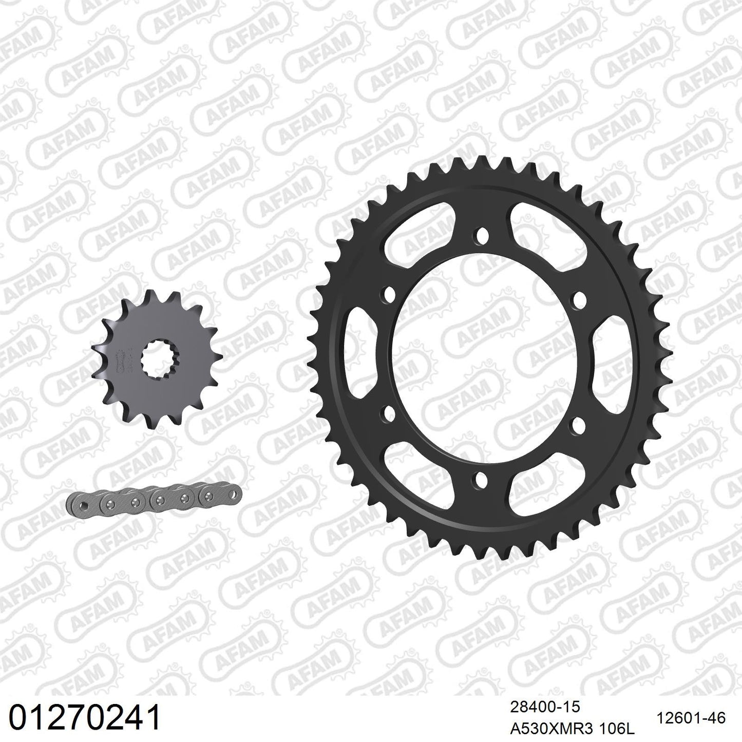 Kit chaîne AFAM Yamaha FZR 600 (1989-1993)