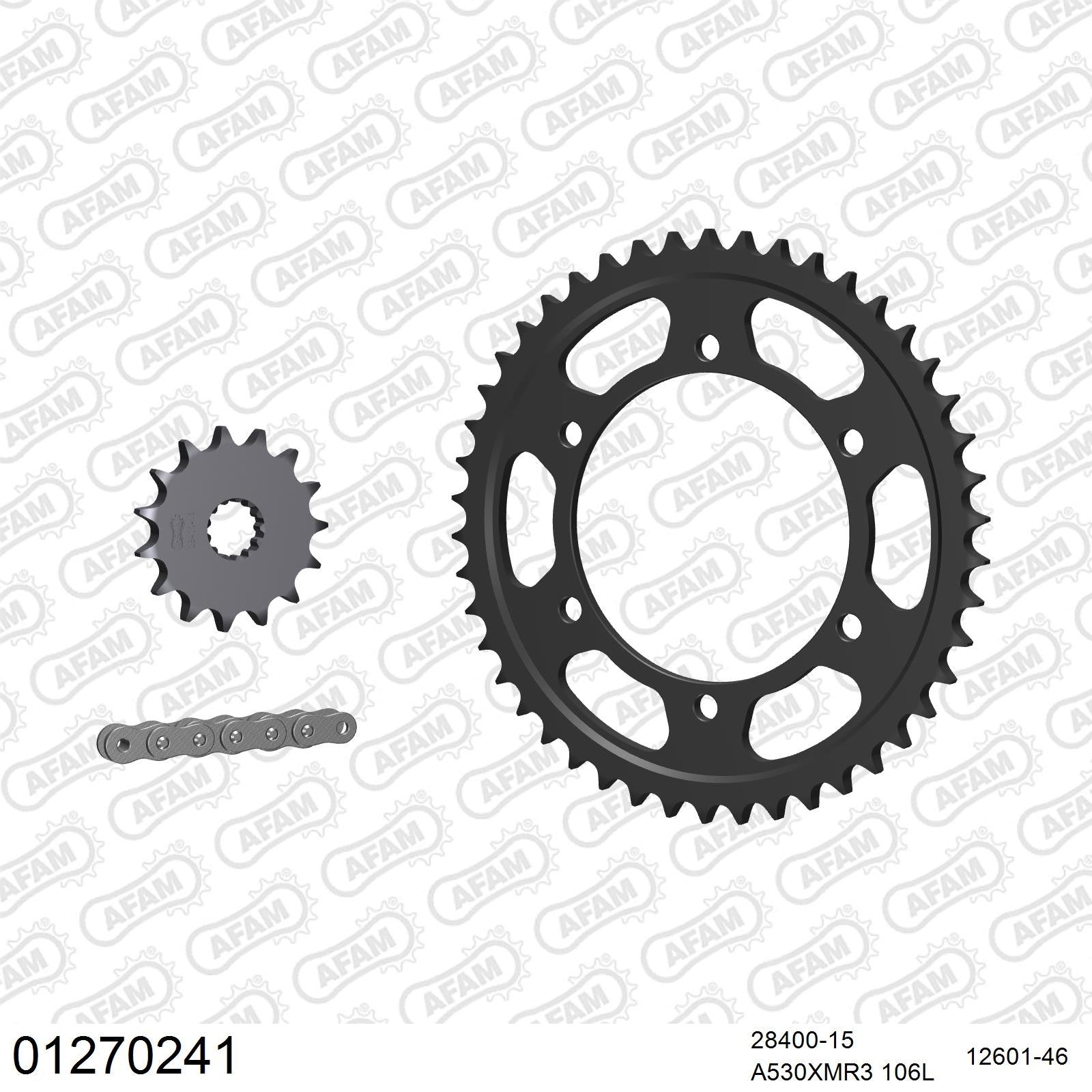 Kit chaîne AFAM Yamaha FZR 600 (1989-1993)