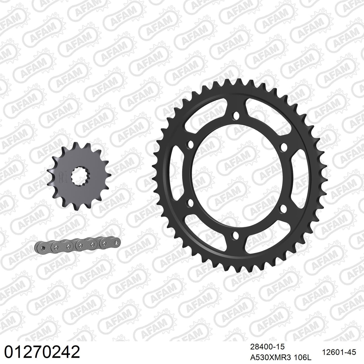 Kit chaîne AFAM Yamaha FZR 600 (1991-1993)