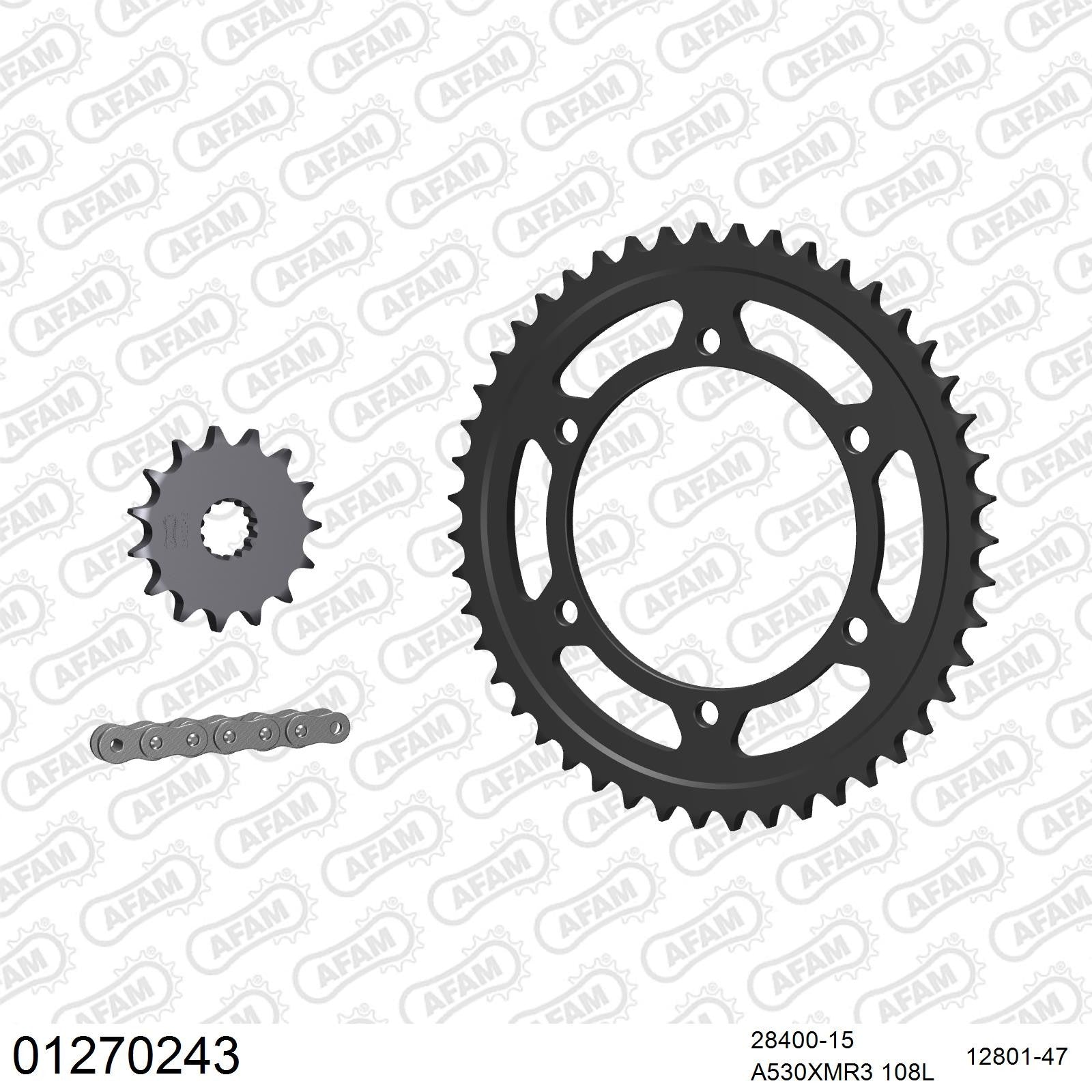 Kit chaîne AFAM Yamaha FZR 600 R (1994-1997)