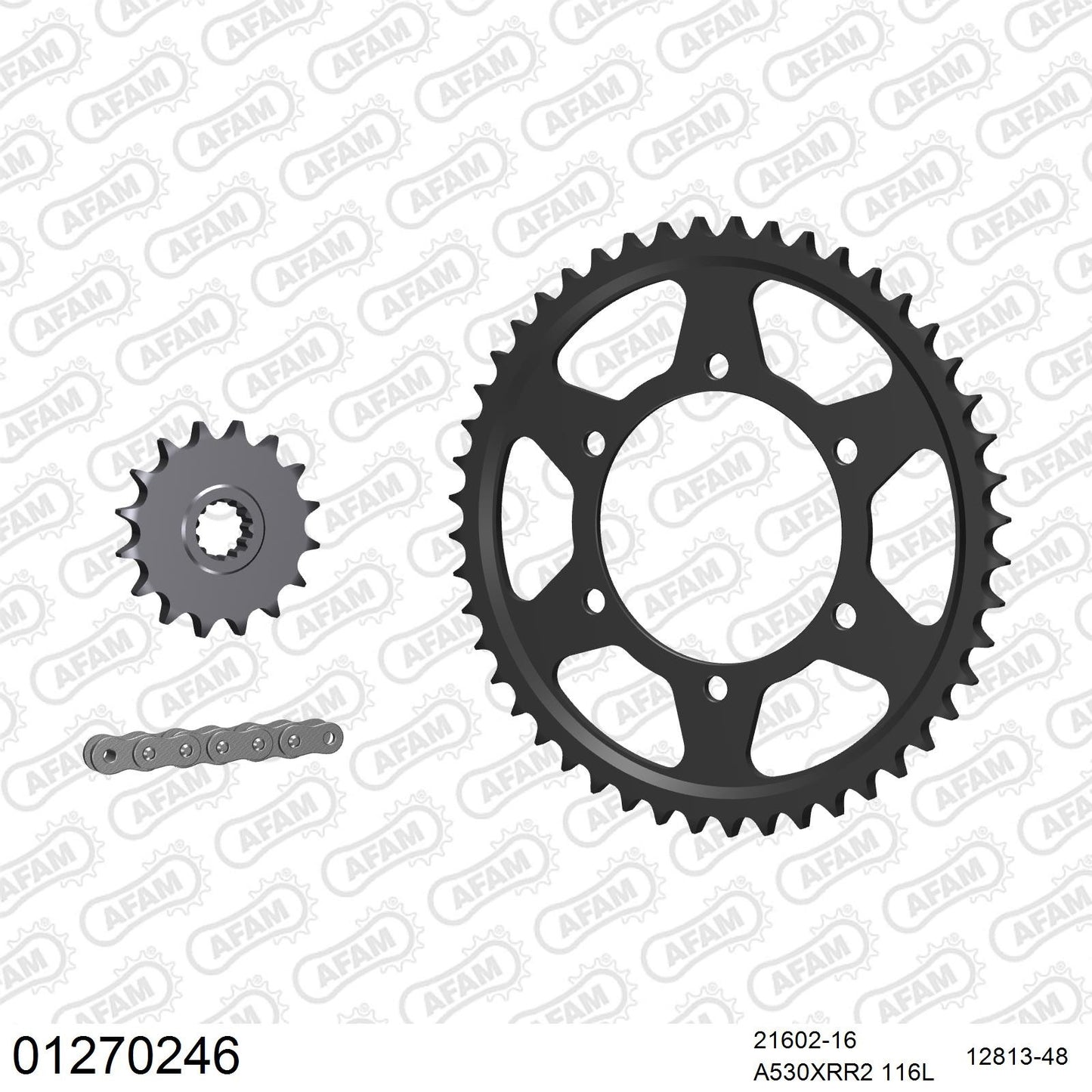Kit chaîne AFAM Yamaha YZF-R6 (2003-2005)
