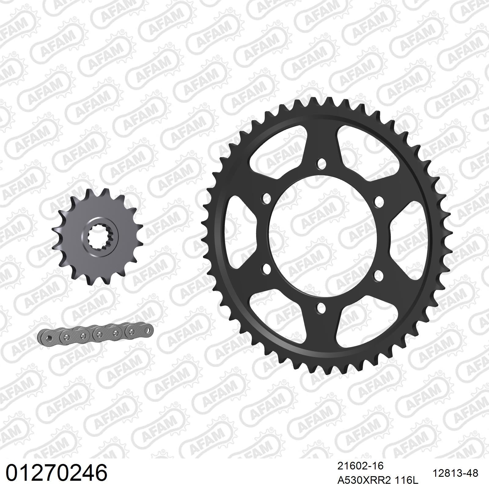 Kit chaîne AFAM Yamaha YZF-R6 (2003-2005)