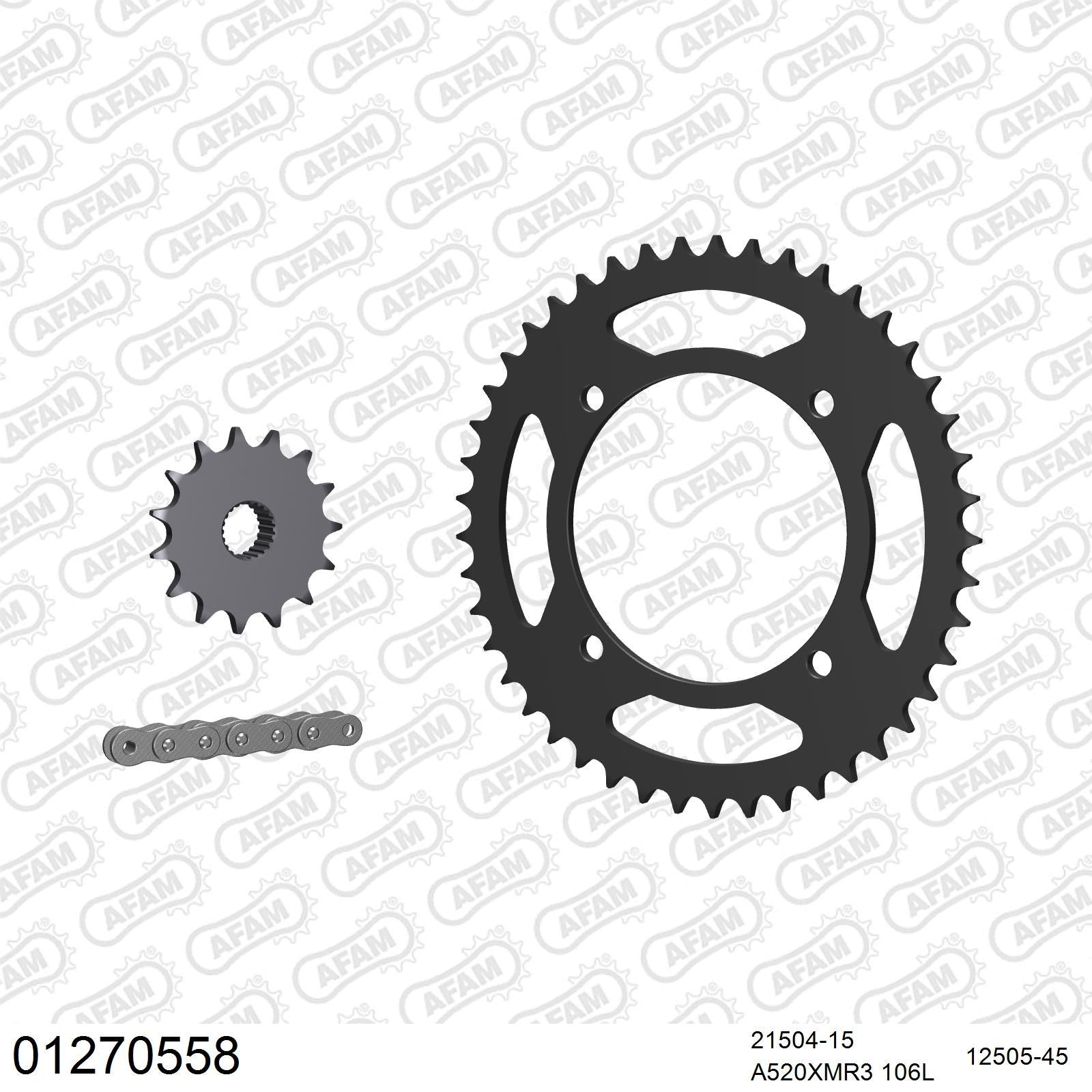 Kit chaîne AFAM Yamaha XT 600 Ténéré (1989-1995)