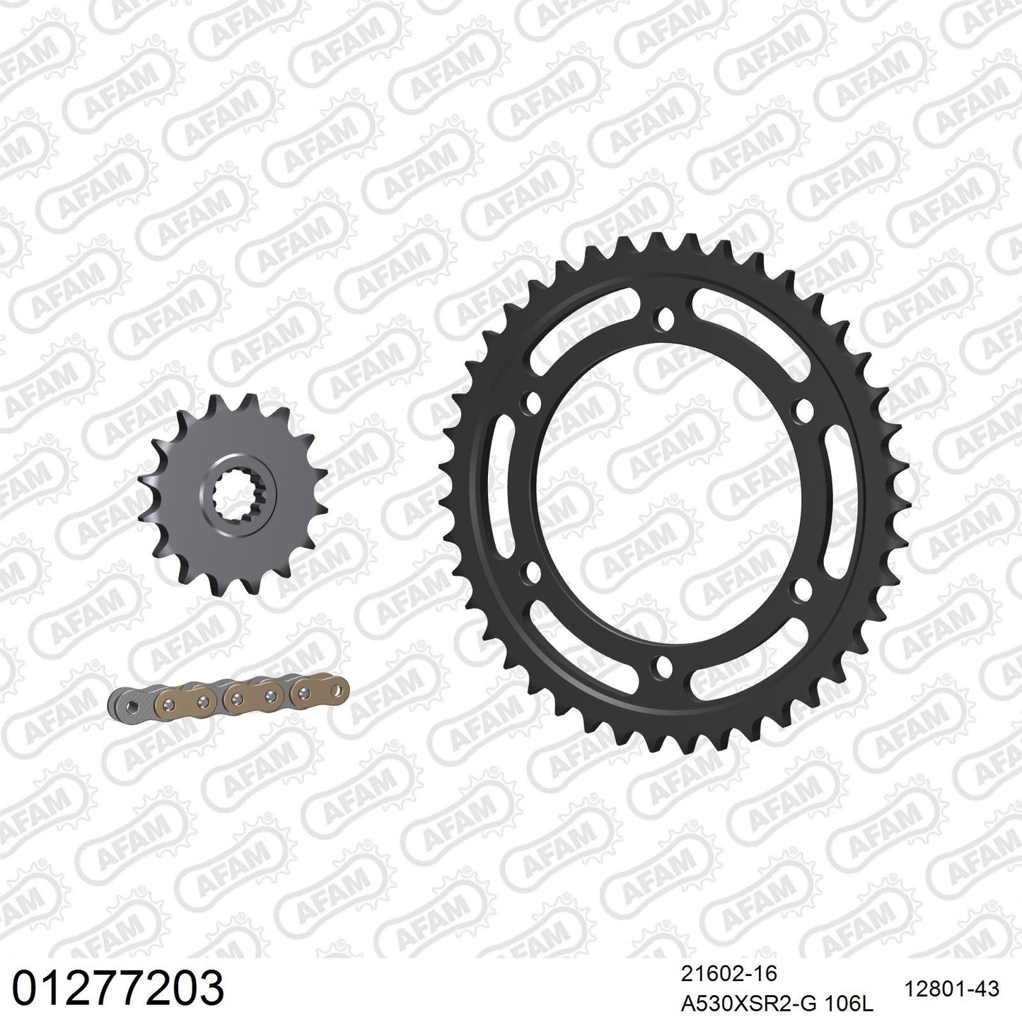 Kit chaîne AFAM Yamaha YZF 750 R (1993-1996)