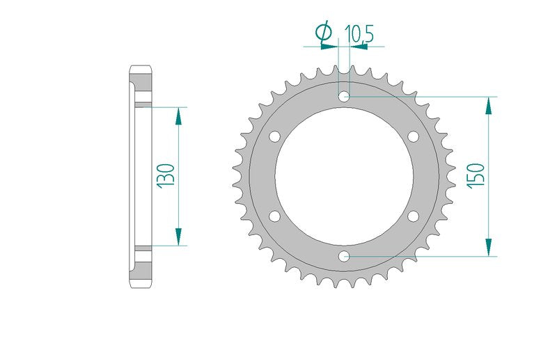 Couronne AFAM 12801 - 43 dents