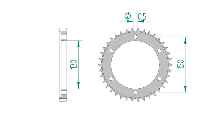 Couronne AFAM 12802 - 47 dents