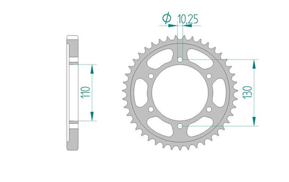 Couronne AFAM 12813 - 38 dents