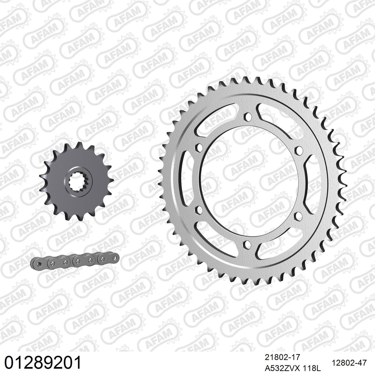 Kit chaîne AFAM Yamaha GTS 1000 (1993-2000) (12892018)