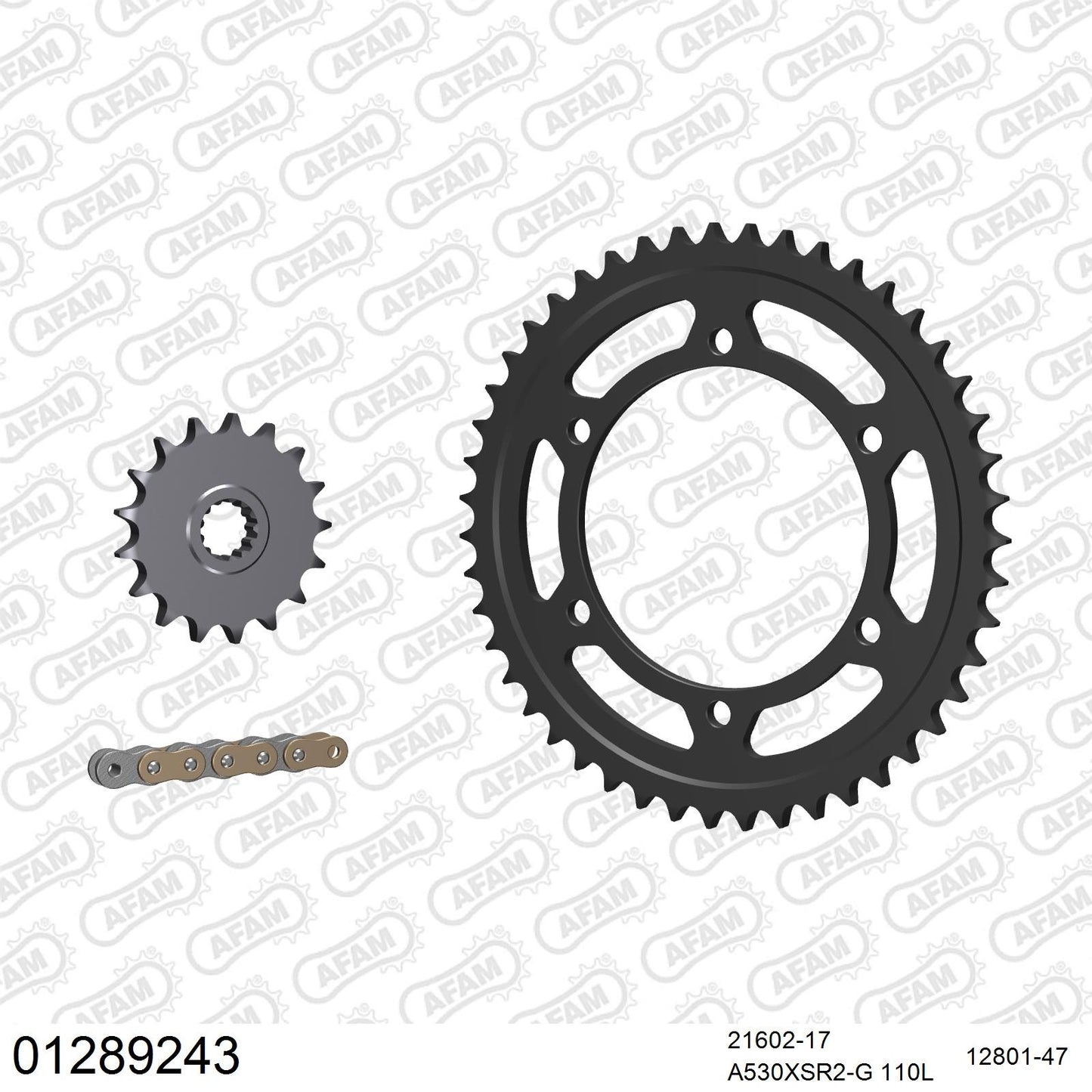 Kit chaîne AFAM Yamaha FZR 1000 EXUP (1989-1995)