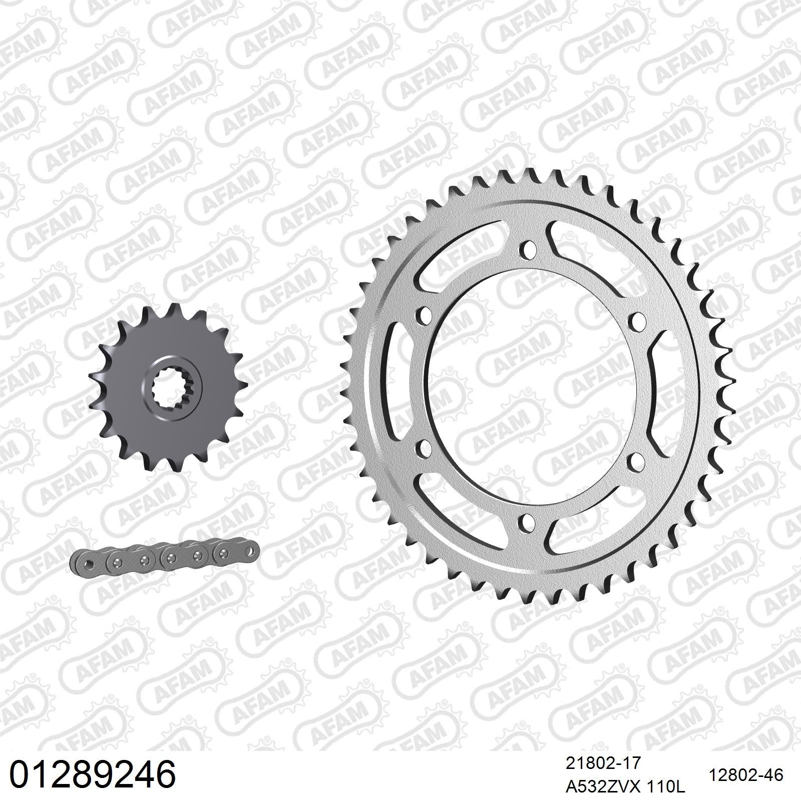 Kit chaîne AFAM Yamaha FZR 1000 Thunderbike (1996-1997) (12892468)