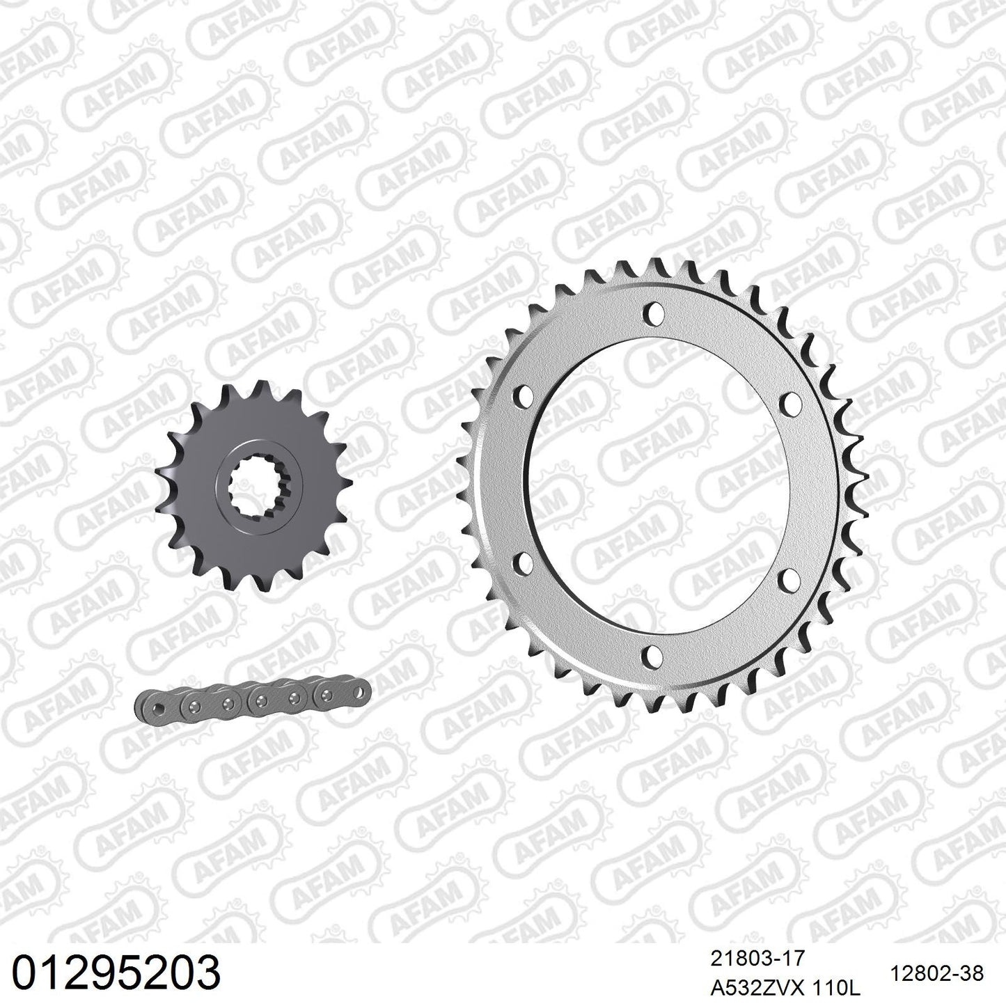 Kit chaîne AFAM Yamaha XJR 1200 (1995-1998) (12952038)