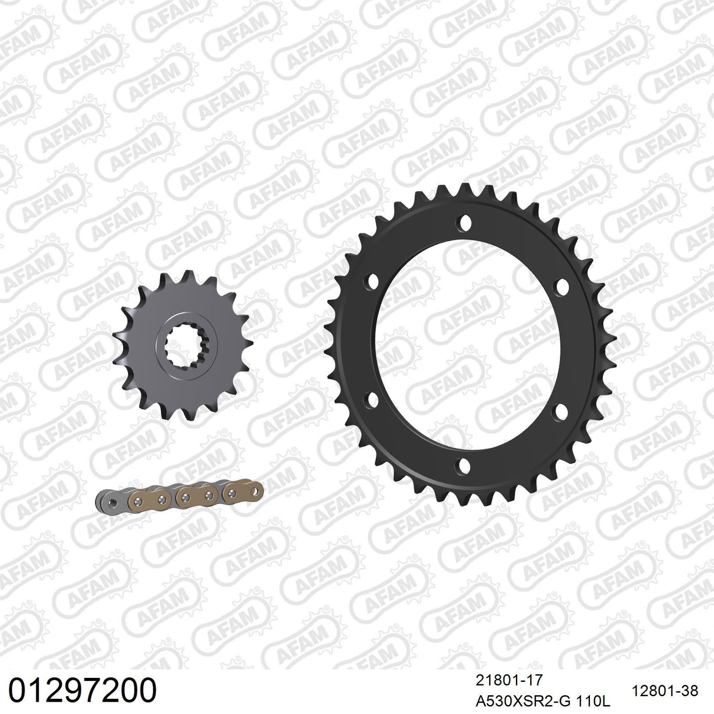 Kit chaîne AFAM Yamaha XJR 1300 (1999-2003)