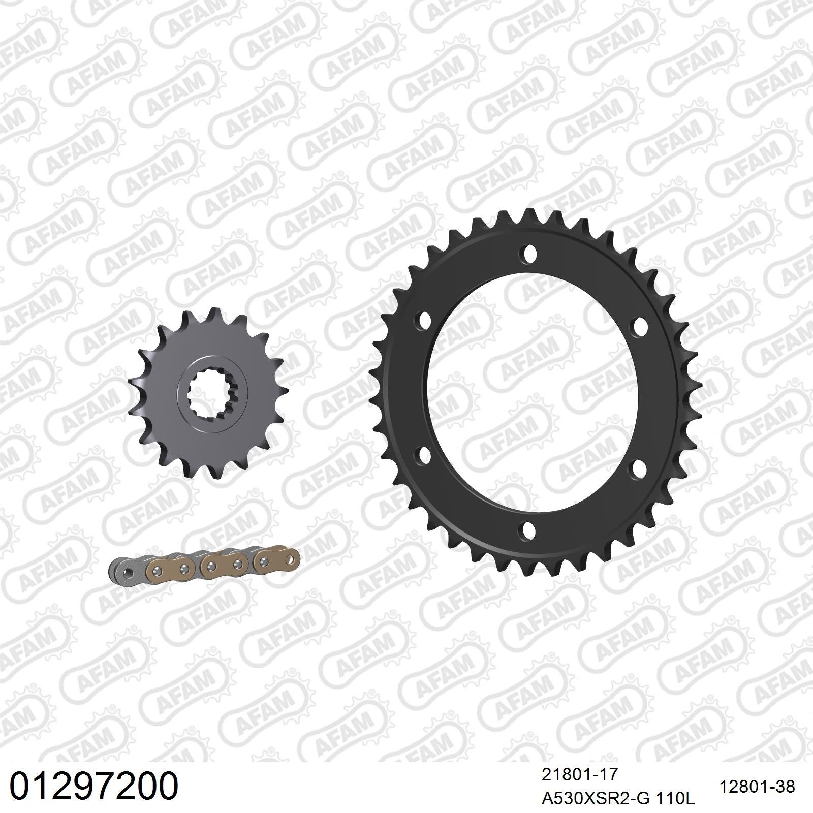 Kit chaîne AFAM Yamaha XJR 1300 (1999-2003)