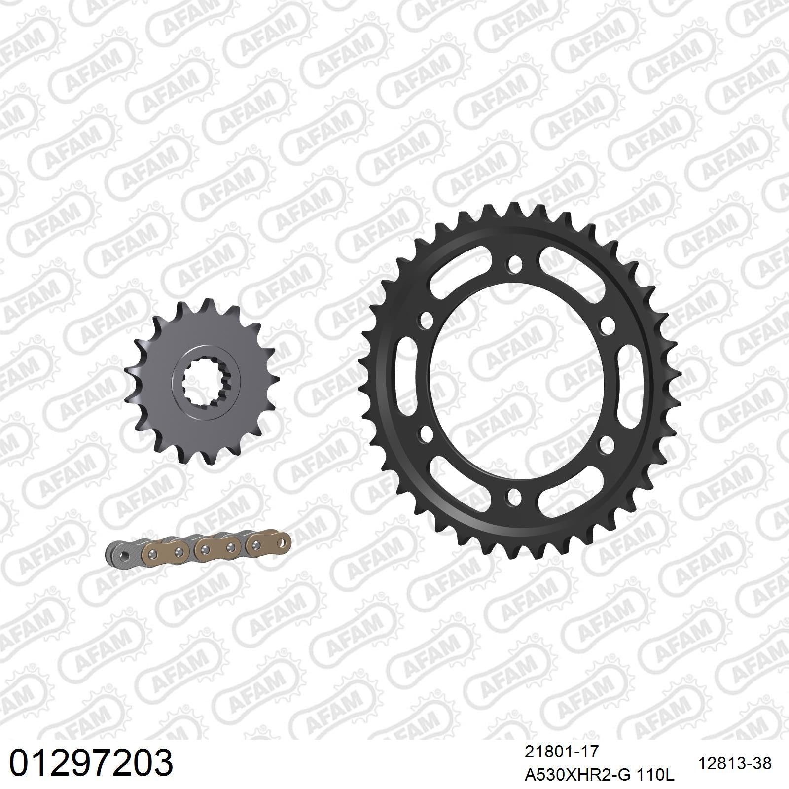 Kit chaîne AFAM Yamaha XJR 1300 (2007-2009)