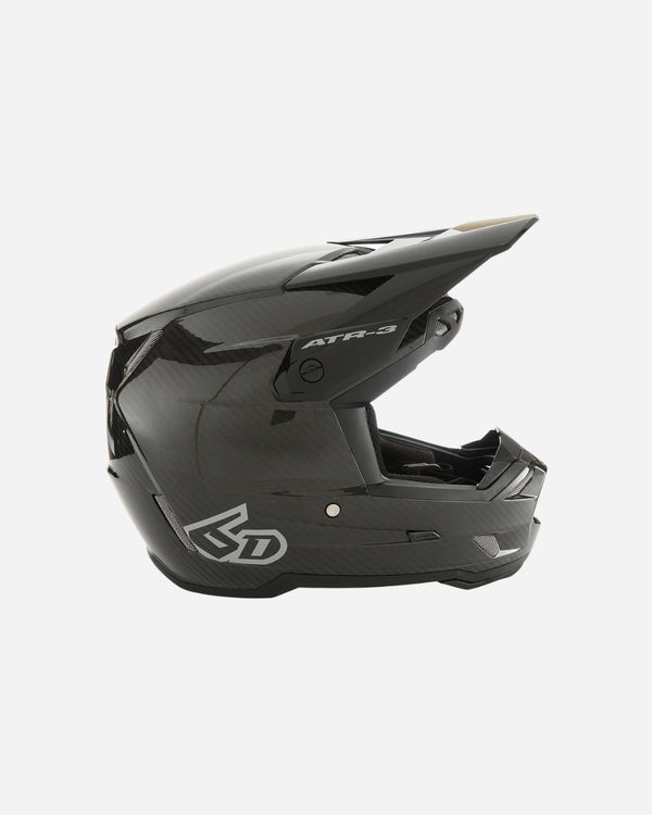 Casque 6D ATR-3 Solid - Noir Brillant (Homologué FIM) FRHPhe-02