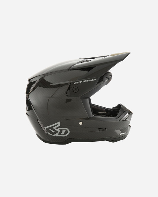 Casque 6D ATR-3 Solid - Noir Brillant (Homologué FIM)