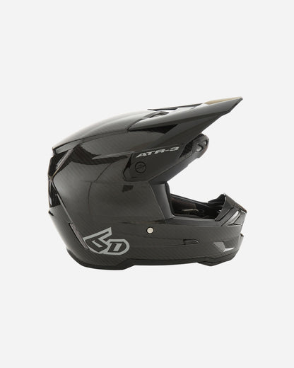 Casque 6D Helmets ATR-3 Solid - Noir Brillant Carbone