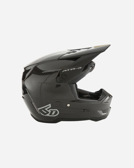 Casque 6D Helmets ATR-3 Solid - Noir Brillant Carbone