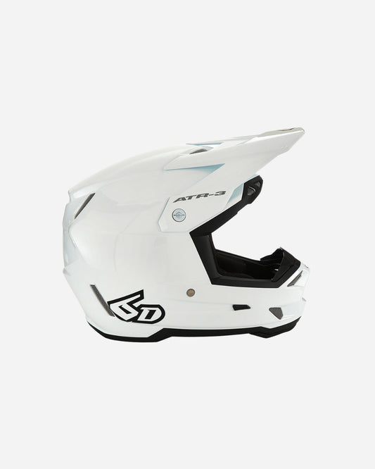Casque 6D Helmets ATR-3 Solid - Blanc Brillant