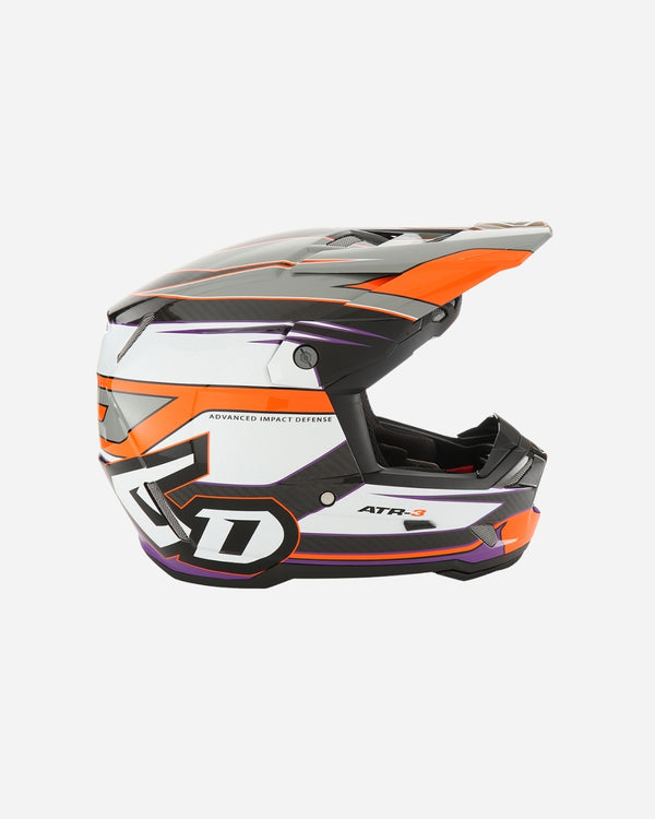 Casco 6D Helmets ATR-3 Hyper - Arancione neon/Viola lucido (Omologato FIM) FRHPhe-02