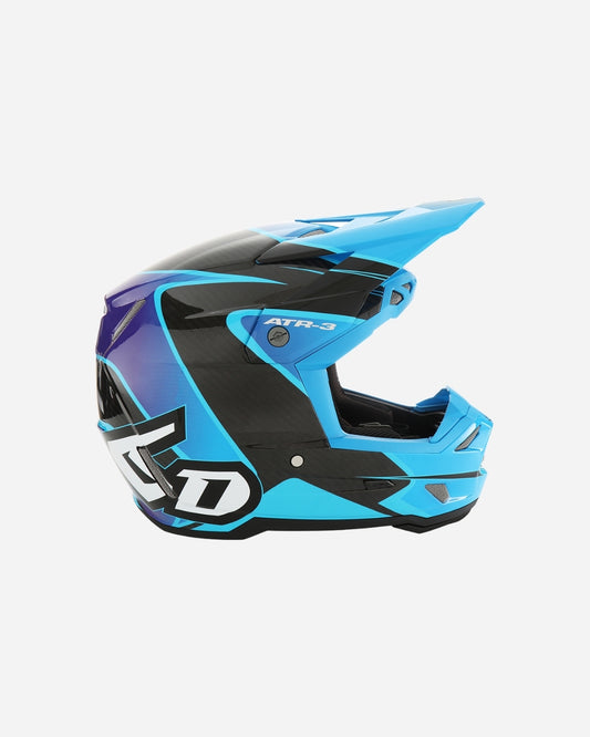 Casque 6D ATR-3 Wave - Cyan/Rouge Brillant