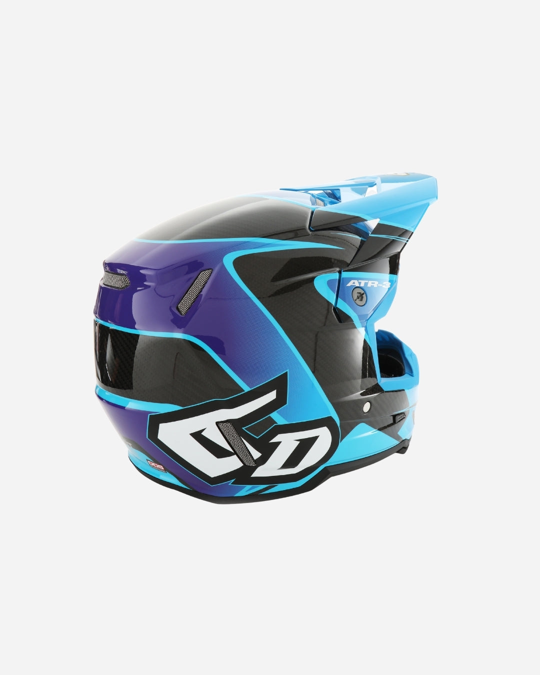 Casque 6D Helmets ATR-3 Wave - Cyan/Bleu/Violet Brillant