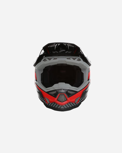 Helm 6D ATR-3 Rival Graphic - Rot Glanz (FIM-homologiert)