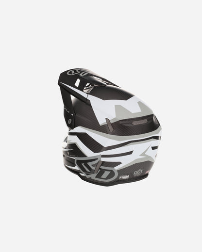 Helm 6D ATR-3 Rival Graphic - Weiß Matt (FIM-homologiert)