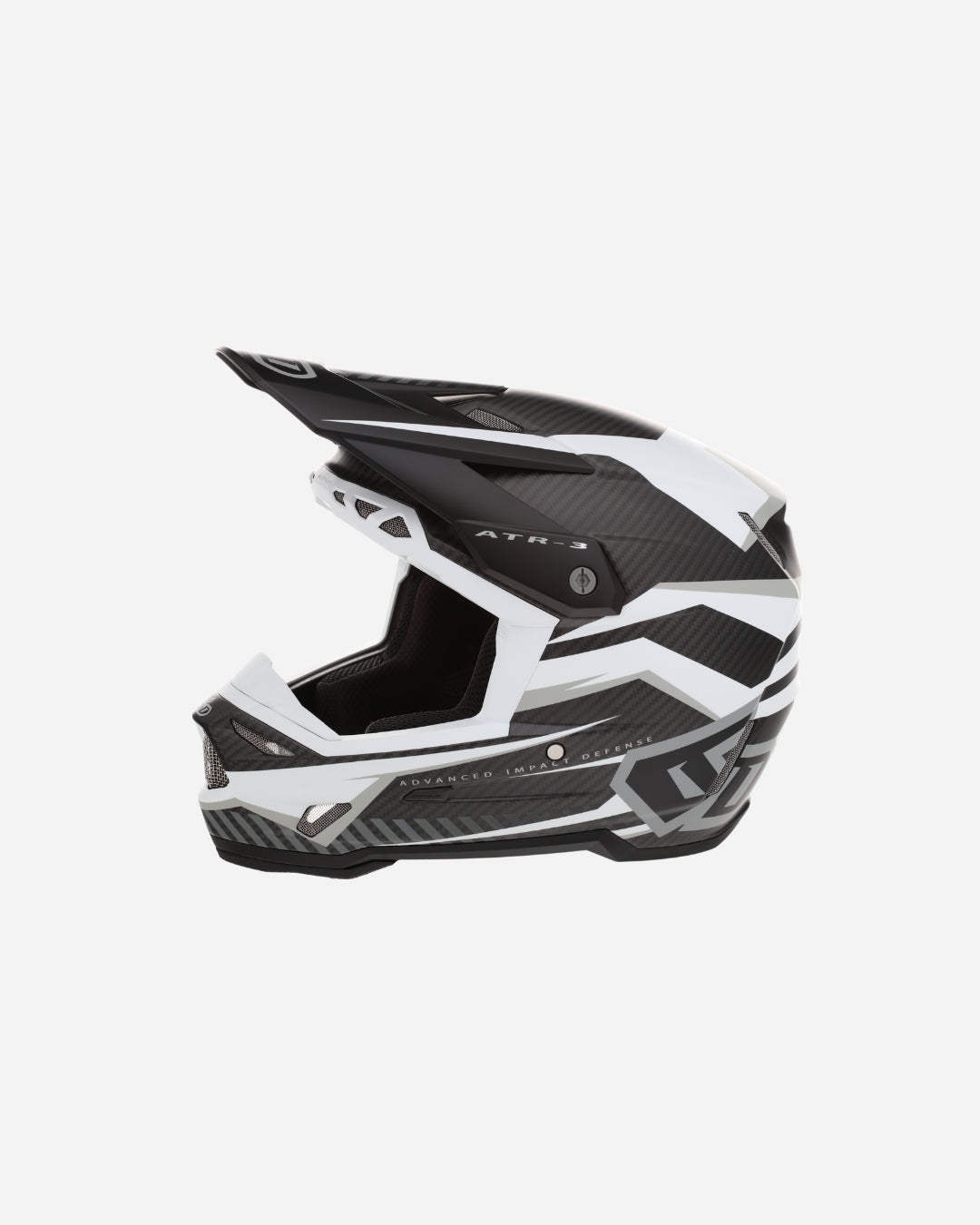 Helm 6D ATR-3 Rival Graphic - Weiß Matt (FIM-homologiert)