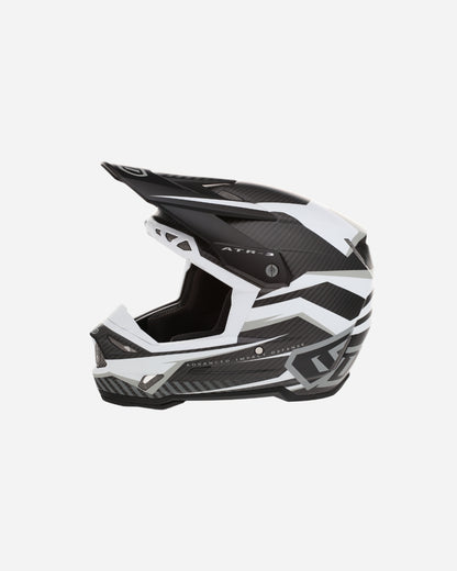 Helm 6D ATR-3 Rival Graphic - Weiß Matt (FIM-homologiert)