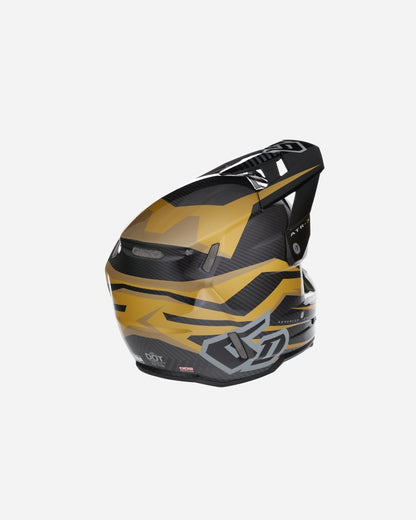 6D ATR-3 Rival Graphic Helm - Gloss Gold (FIM-homologiert)