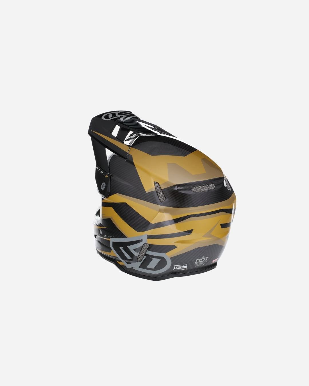 6D ATR-3 Rival Graphic Helm - Gloss Gold (FIM-homologiert)