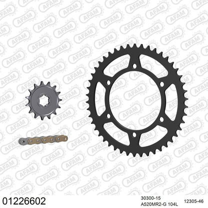 Kit chaîne AFAM Yamaha DT 250 MX