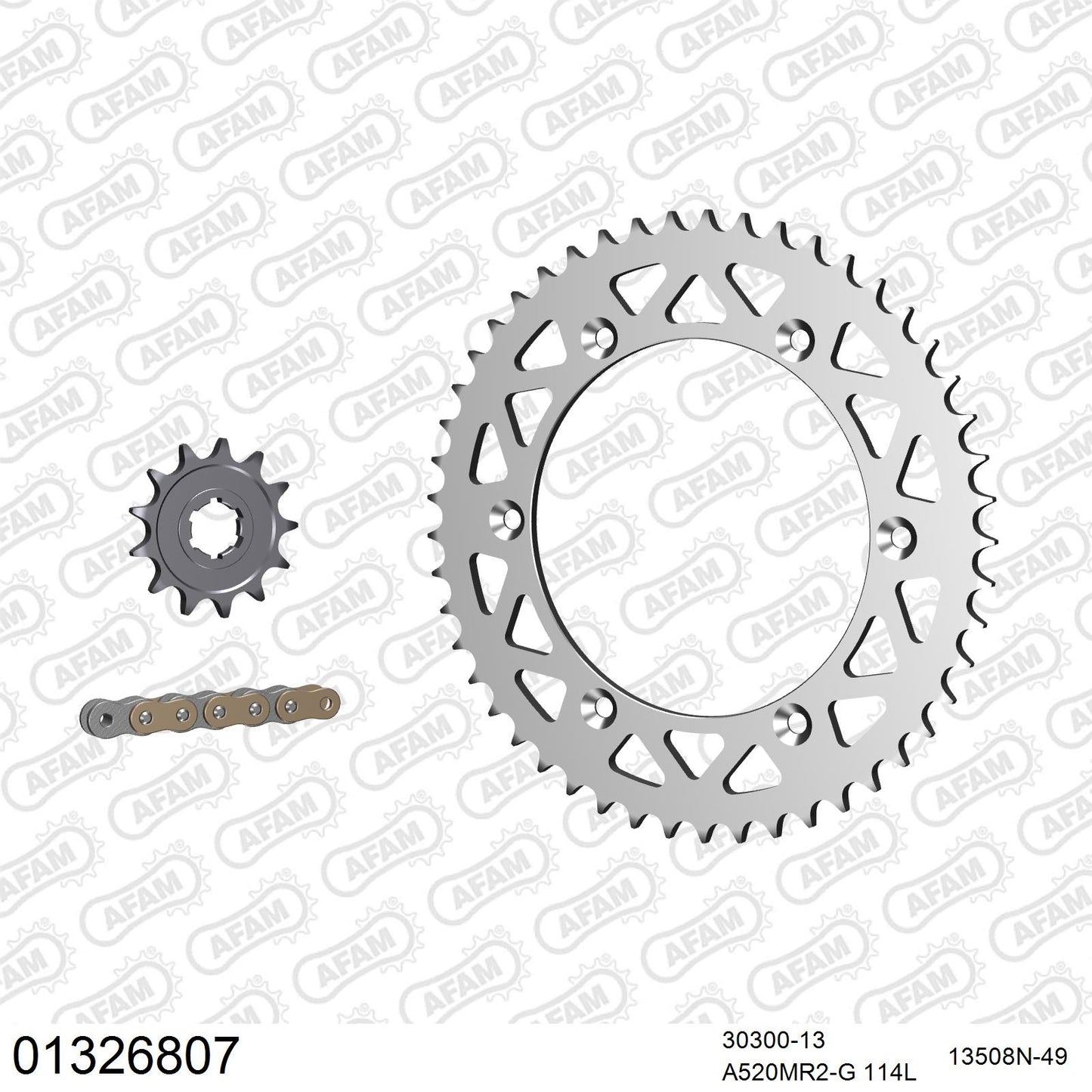Kit chaîne AFAM aluminium Yamaha YZ 250 (1994)