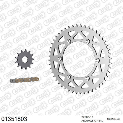 Kit chaîne AFAM aluminium Yamaha YZ 450 F (2015-2019)