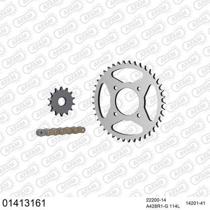 Kit chaîne AFAM Suzuki GN 125 (1982-1996)