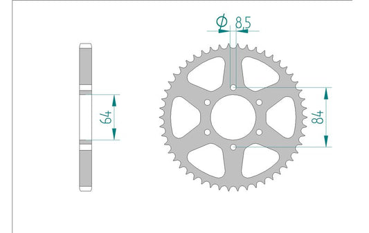 Couronne AFAM 14200 - 47 dents