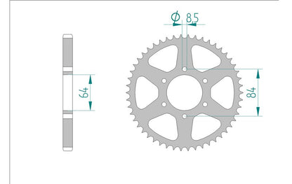 Couronne AFAM 14200 - 44 dents
